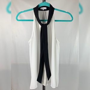 Parker white & black sleeveless